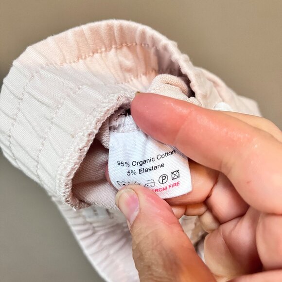 Toddler Girls Pink Organic Cotton Blend Shorts By Jamie Kay-‎ Sz. 3 - Picture 4 of 4